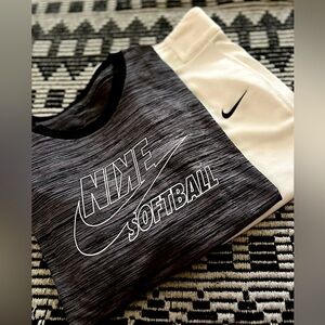 Nike Softball Dri fit tee(M)/Pants(M)